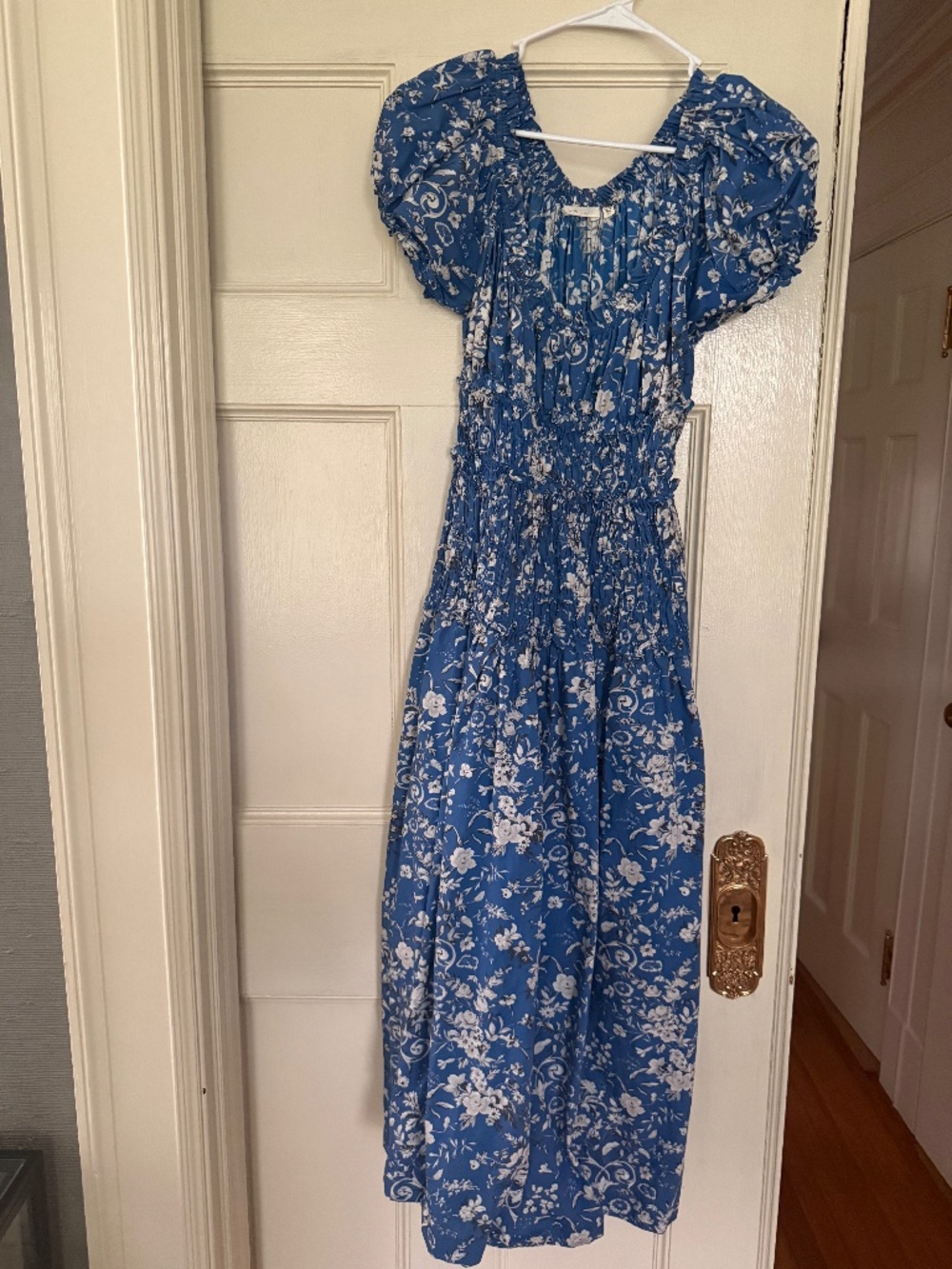Doen Blue Floral Ashlynn Dress